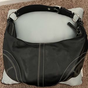 Coach, black shoulder bag